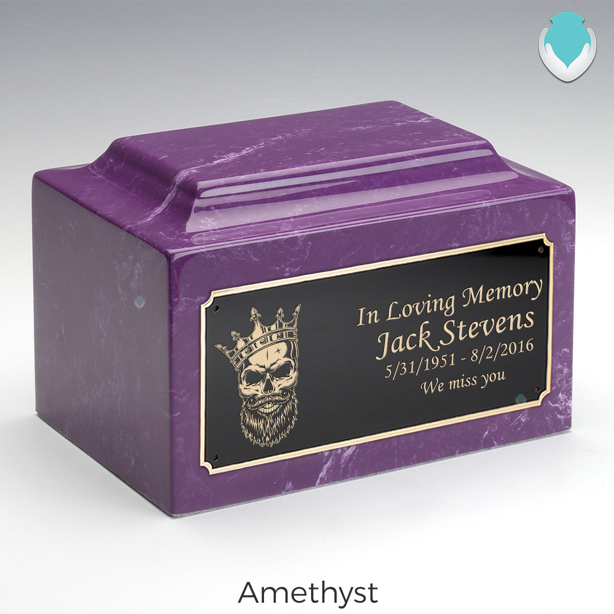 Adult Legacy Skull Cultured Marble Urns by MacKenzie