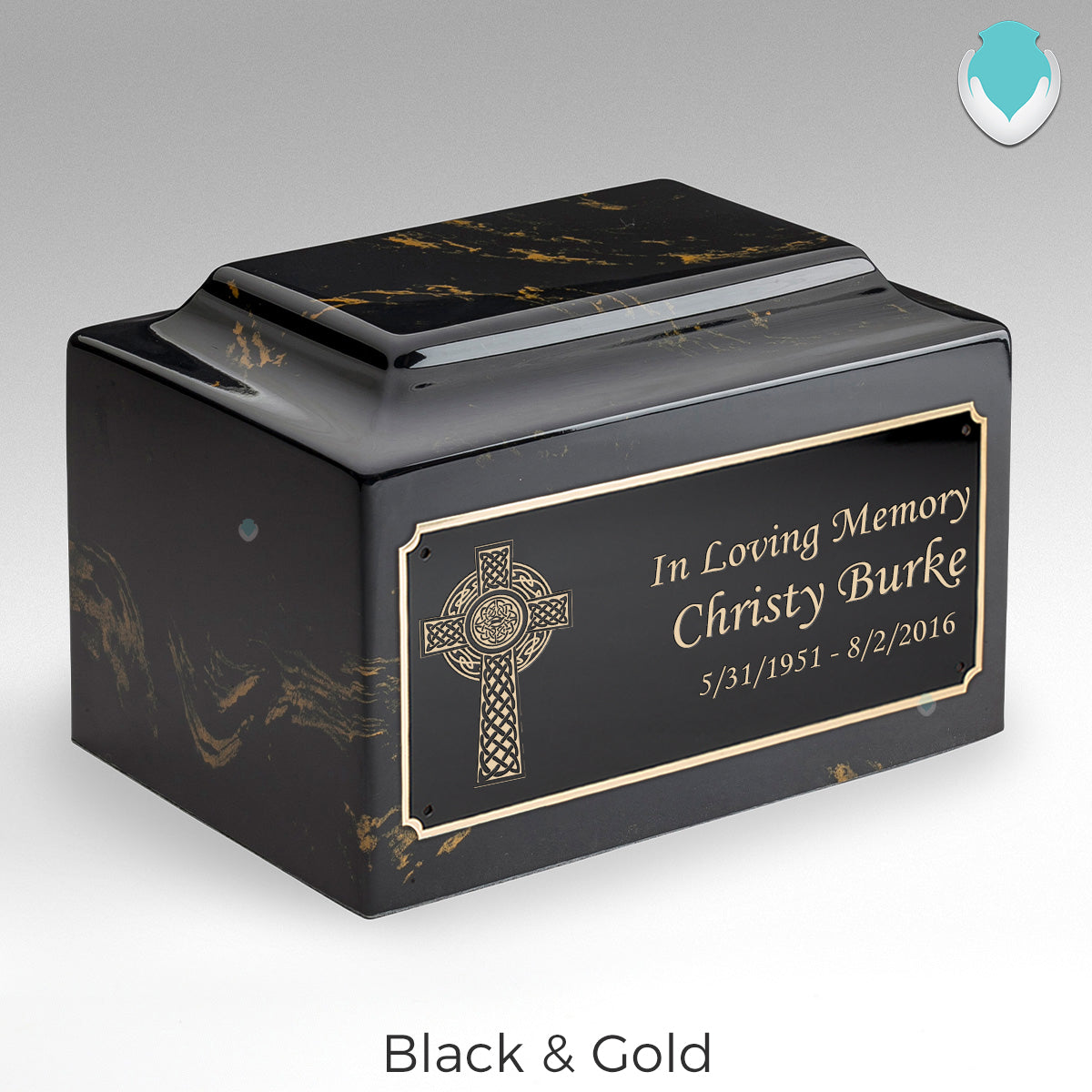 Adult Legacy Celtic Cross Cultured Marble Urns by MacKenzie