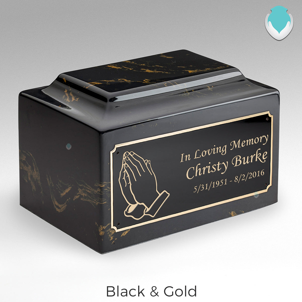 Adult Legacy Praying Hands Cultured Marble Urns by MacKenzie