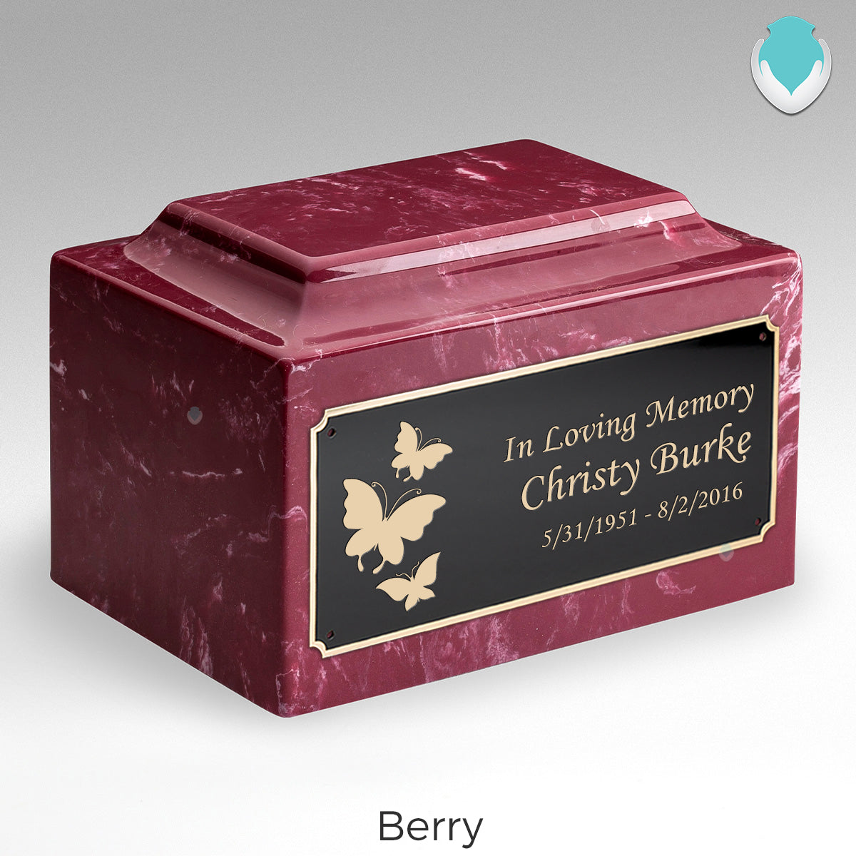 Adult Legacy Butterflies Cultured Marble Urns by MacKenzie