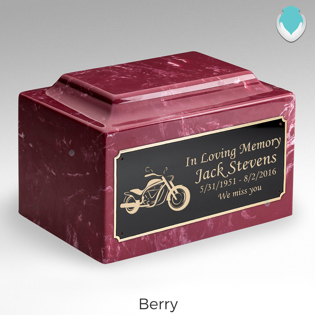 Adult Legacy Motorcycle Cultured Marble Urns by MacKenzie