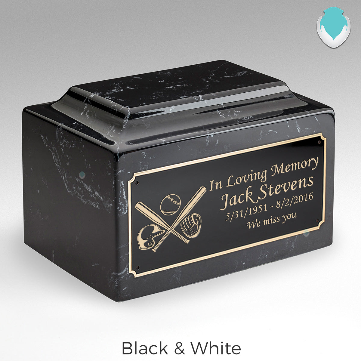 Adult Legacy Baseball Cultured Marble Urns by MacKenzie