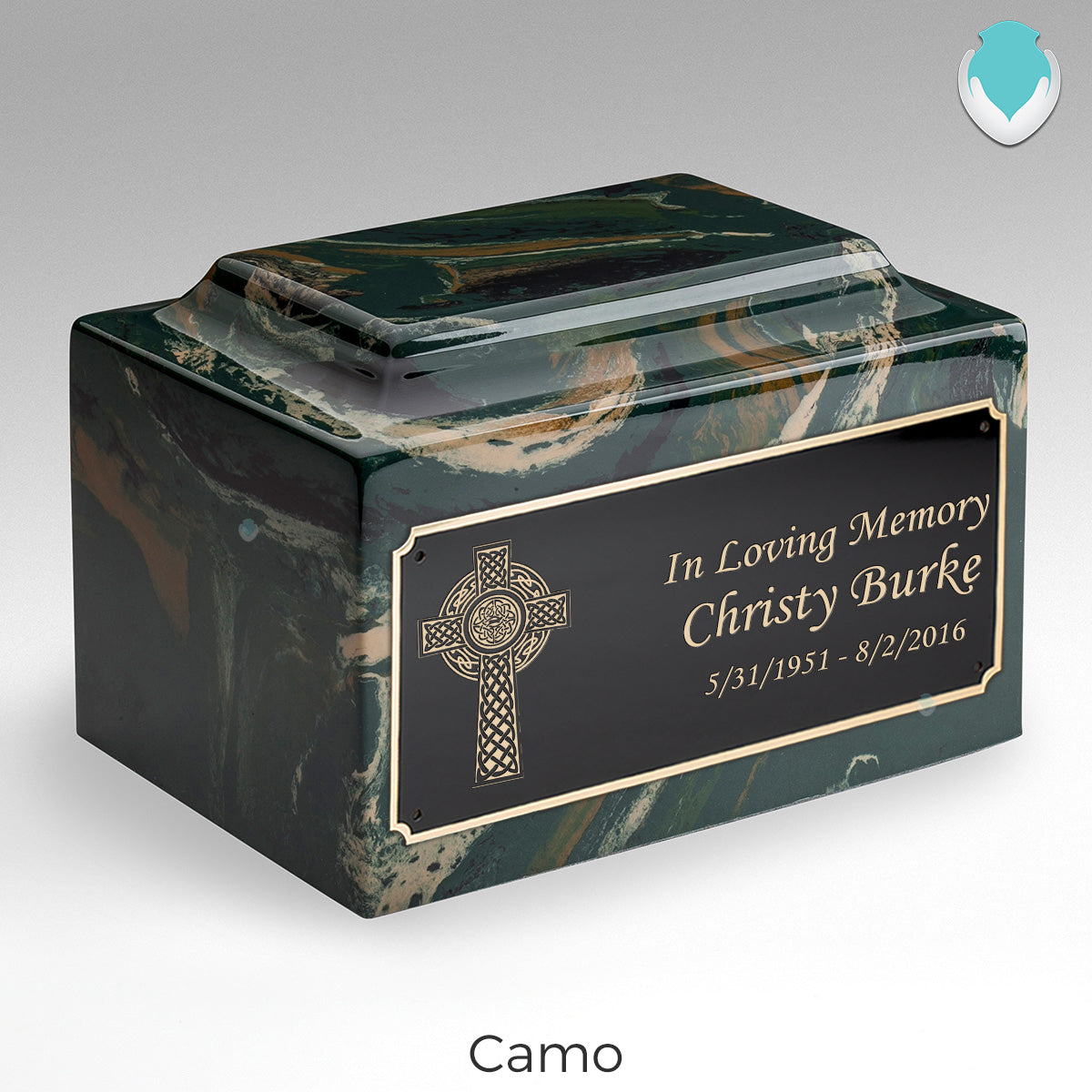 Adult Legacy Celtic Cross Cultured Marble Urns by MacKenzie