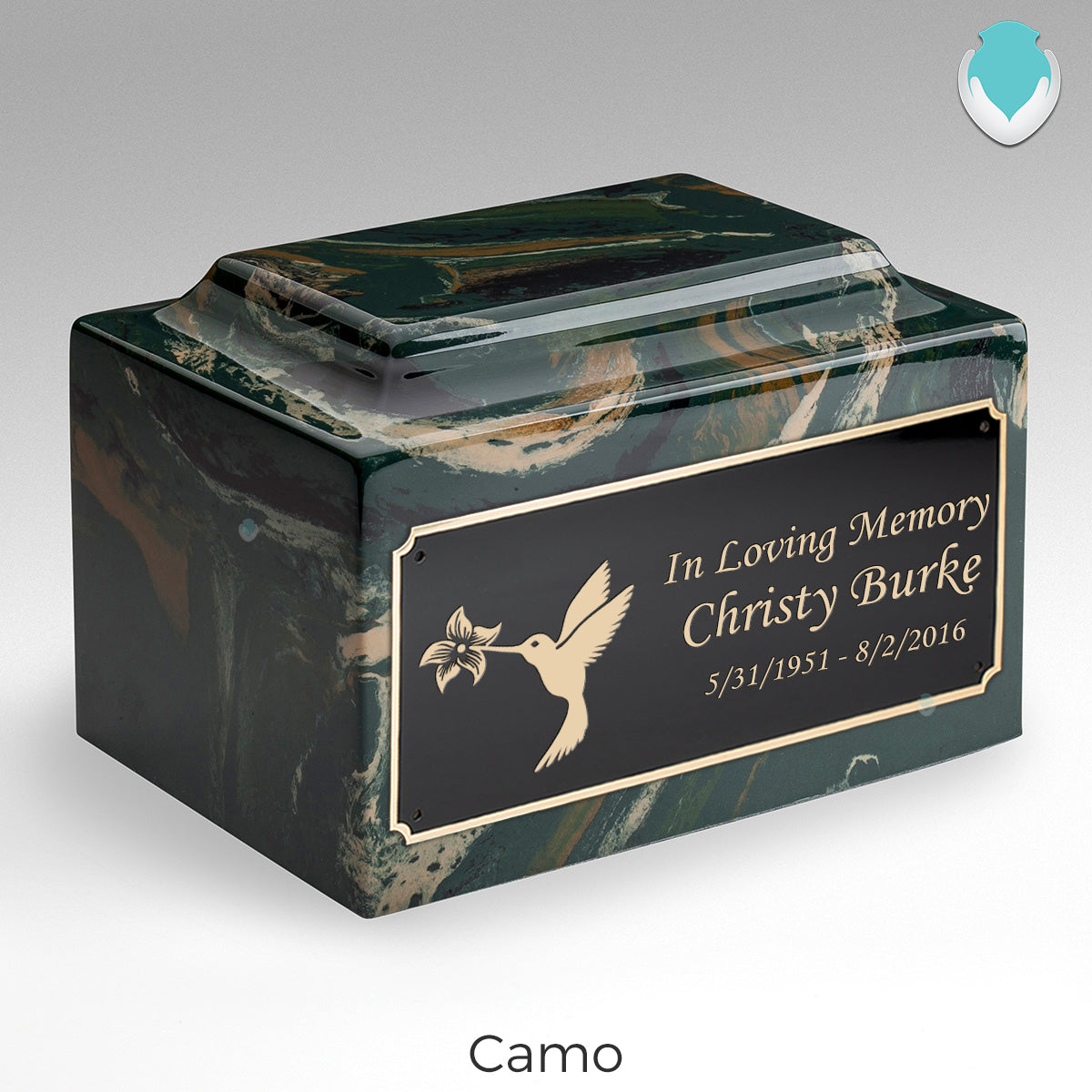 Adult Legacy Hummingbird Cultured Marble Urns by MacKenzie