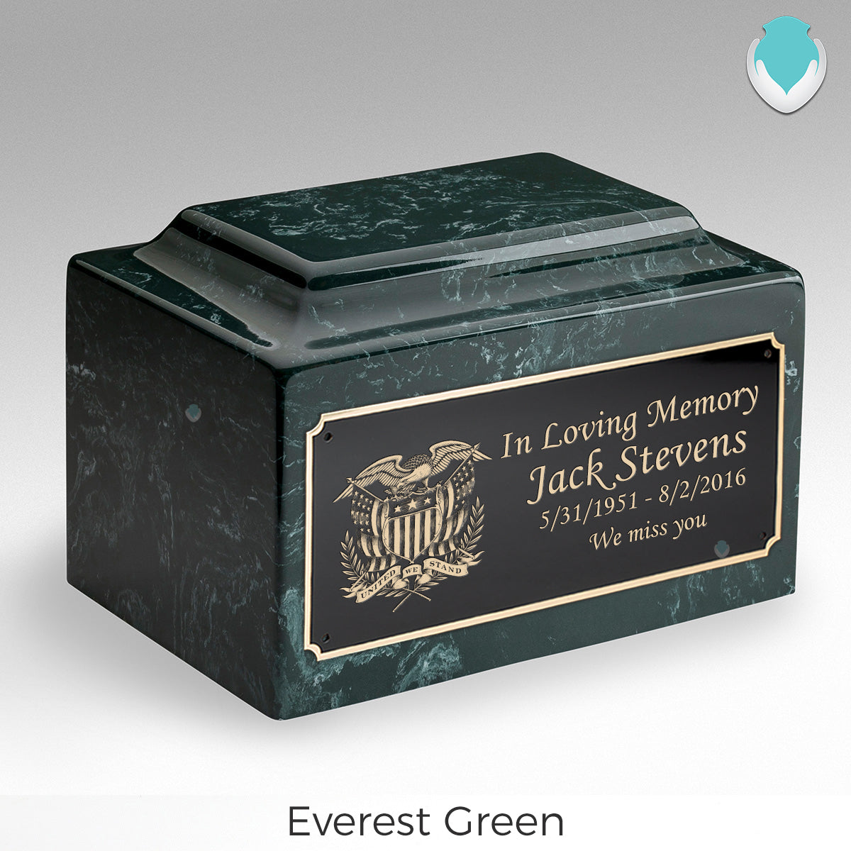 Adult Legacy American Glory Cultured Marble Urns by MacKenzie