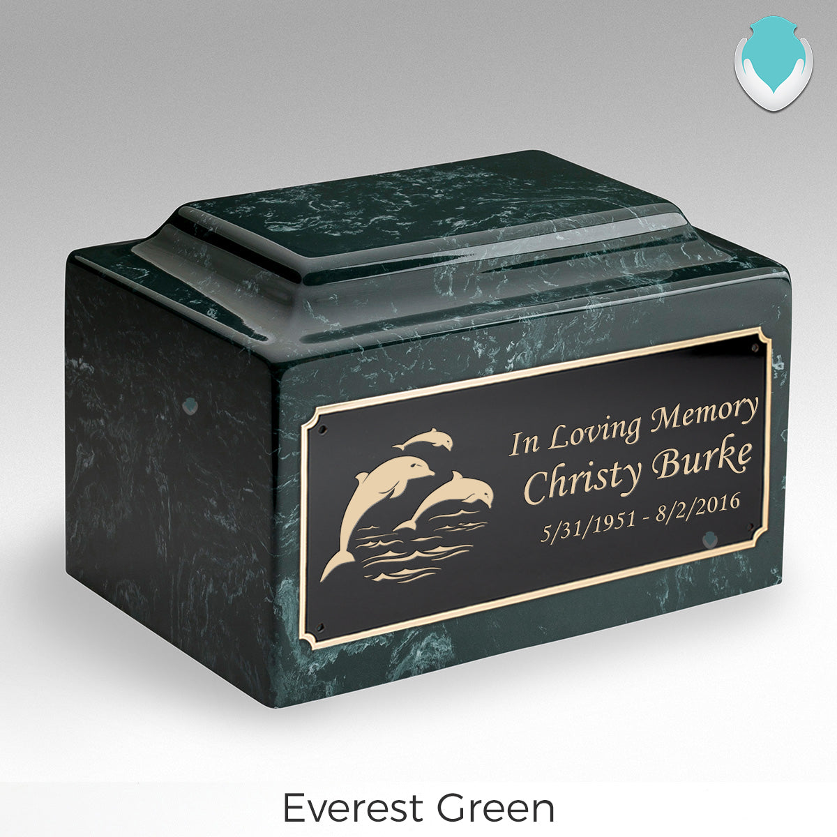 Adult Legacy Dolphin Cultured Marble Urns by MacKenzie