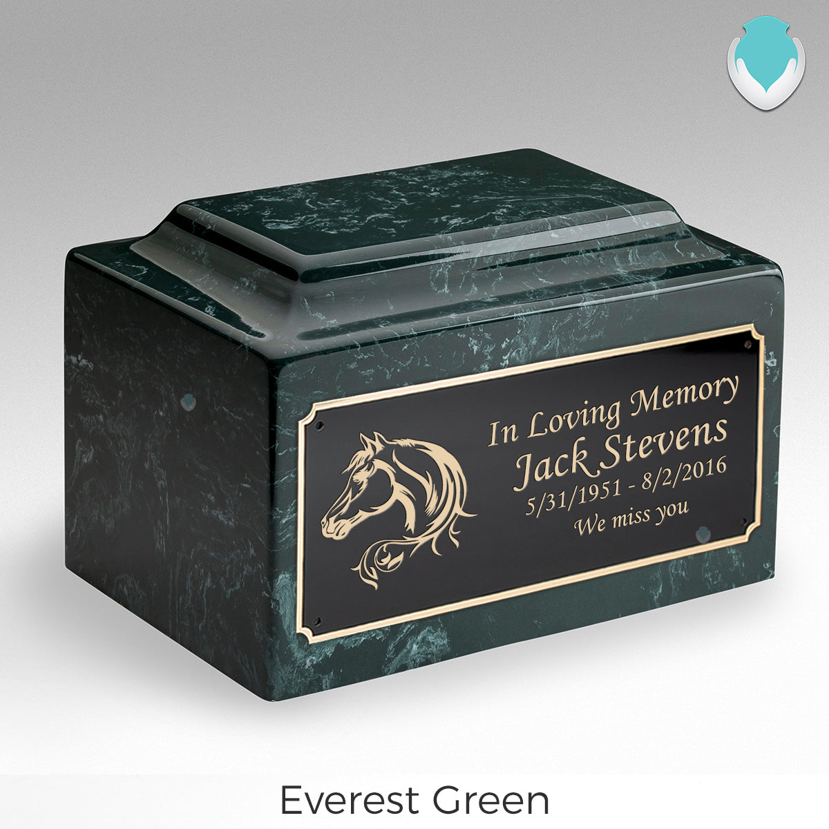 Adult Legacy Horse Cultured Marble Urns by MacKenzie