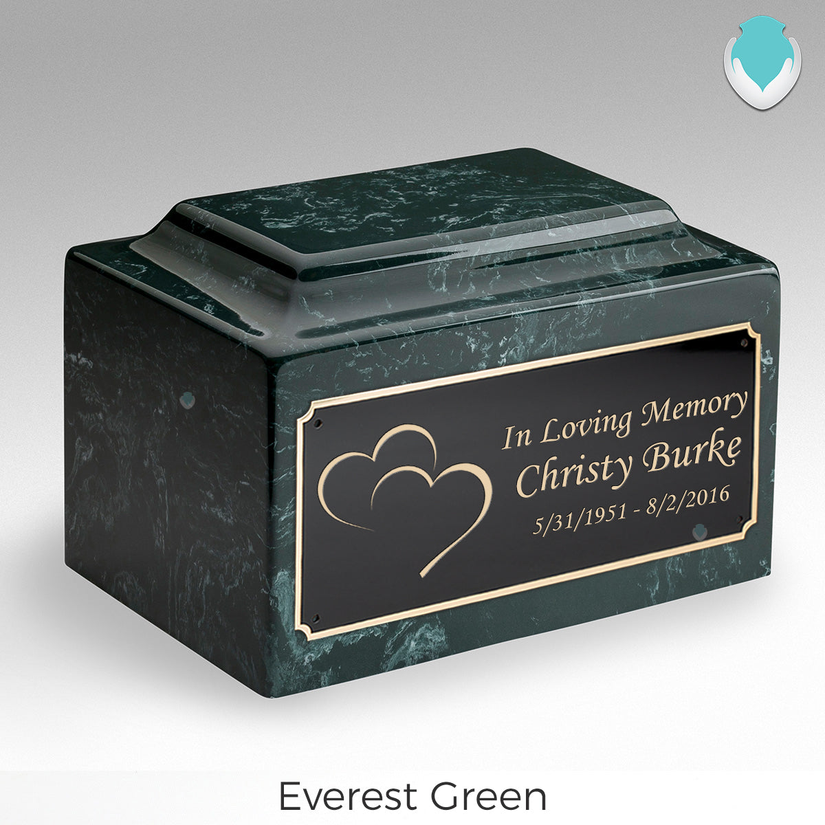 Adult Legacy Hearts Cultured Marble Urns by MacKenzie