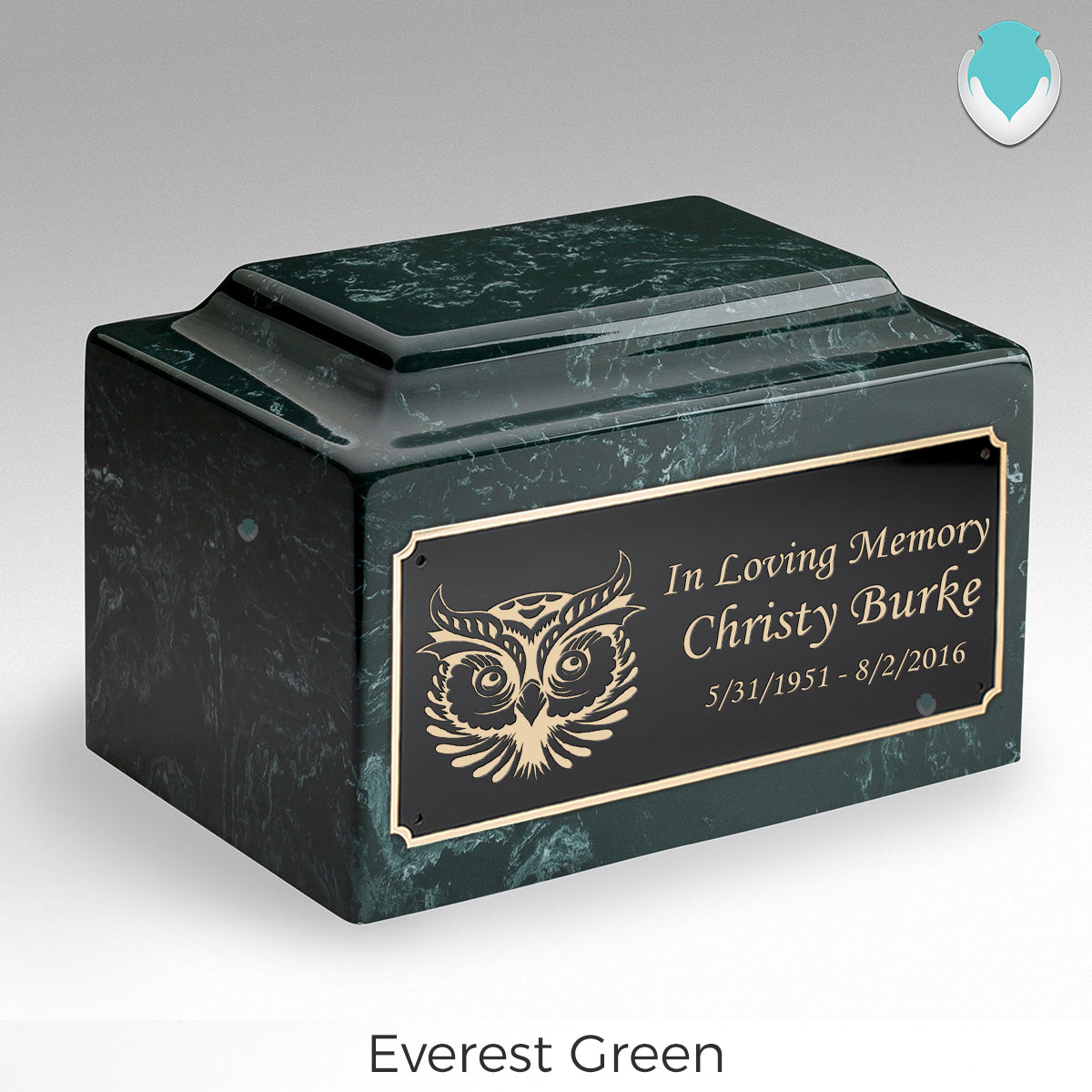 Adult Legacy Owl Cultured Marble Urns by MacKenzie