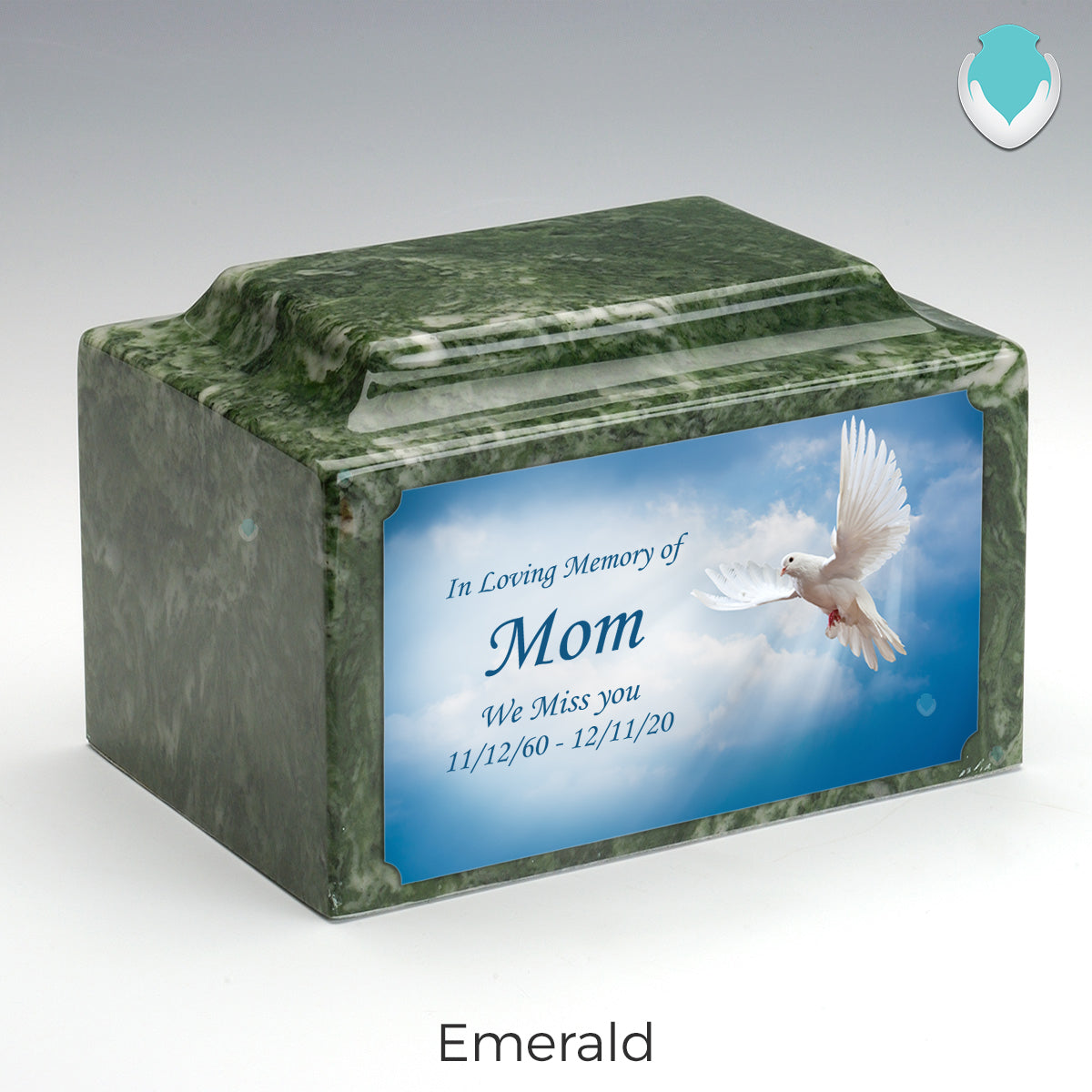 Adult Legacy Custom Printed Dove Cultured Marble Urns by MacKenzie