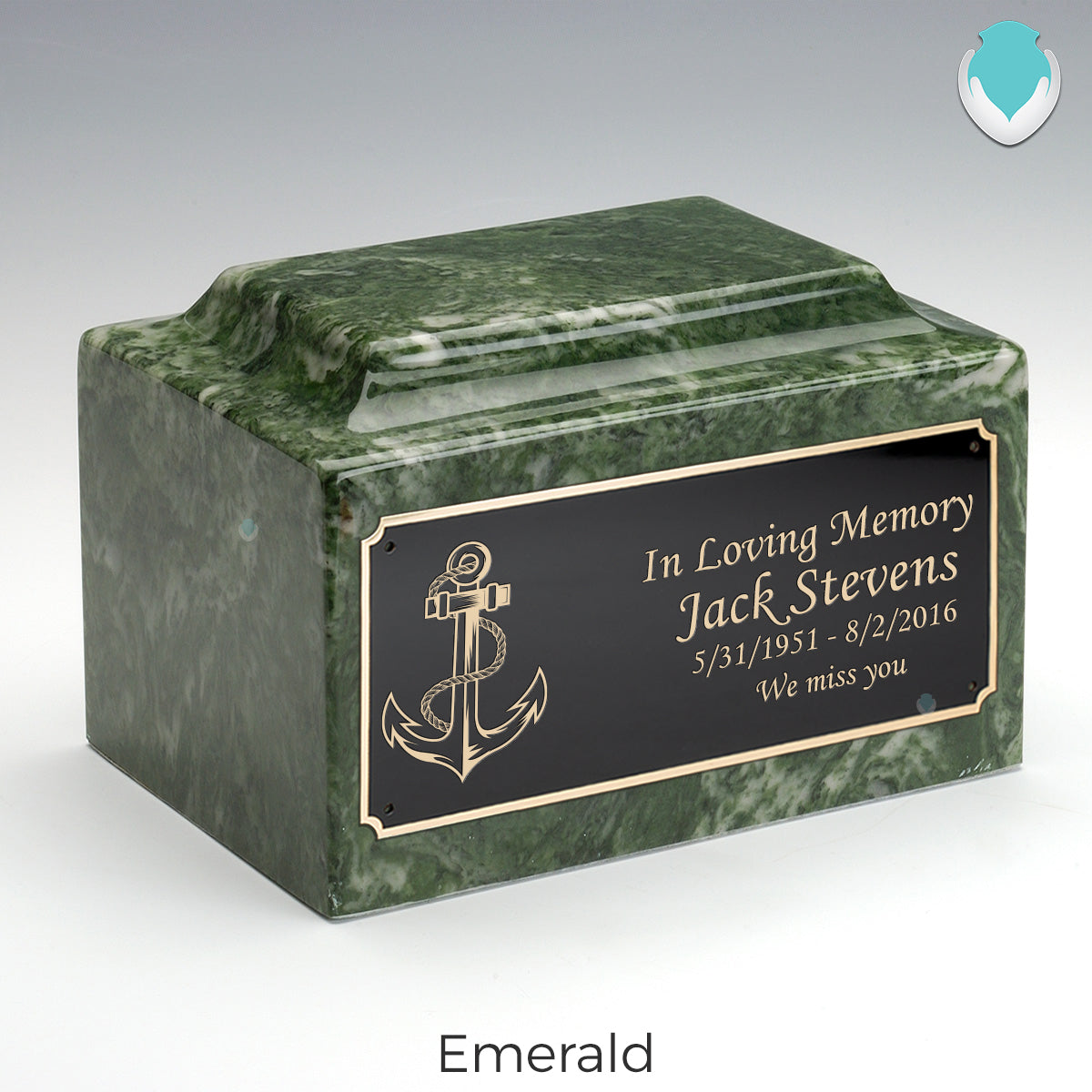 Adult Legacy Anchor Cultured Marble Urns by MacKenzie