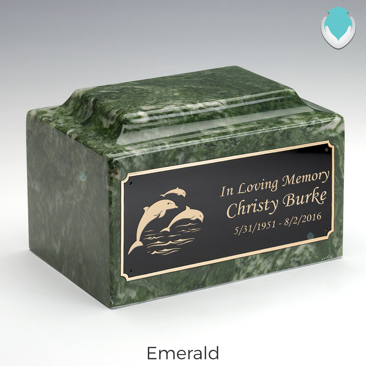 Adult Legacy Dolphin Cultured Marble Urns by MacKenzie