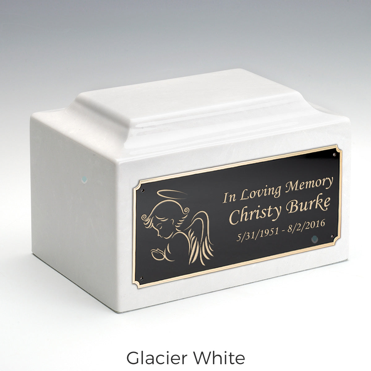 Adult Legacy Angel Cultured Marble Urns by MacKenzie