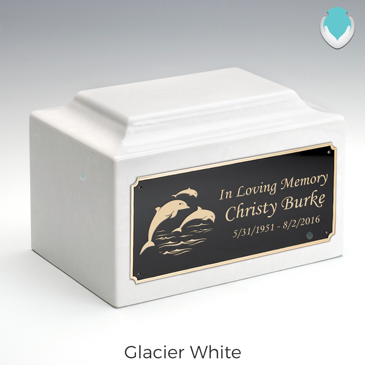 Adult Legacy Dolphin Cultured Marble Urns by MacKenzie