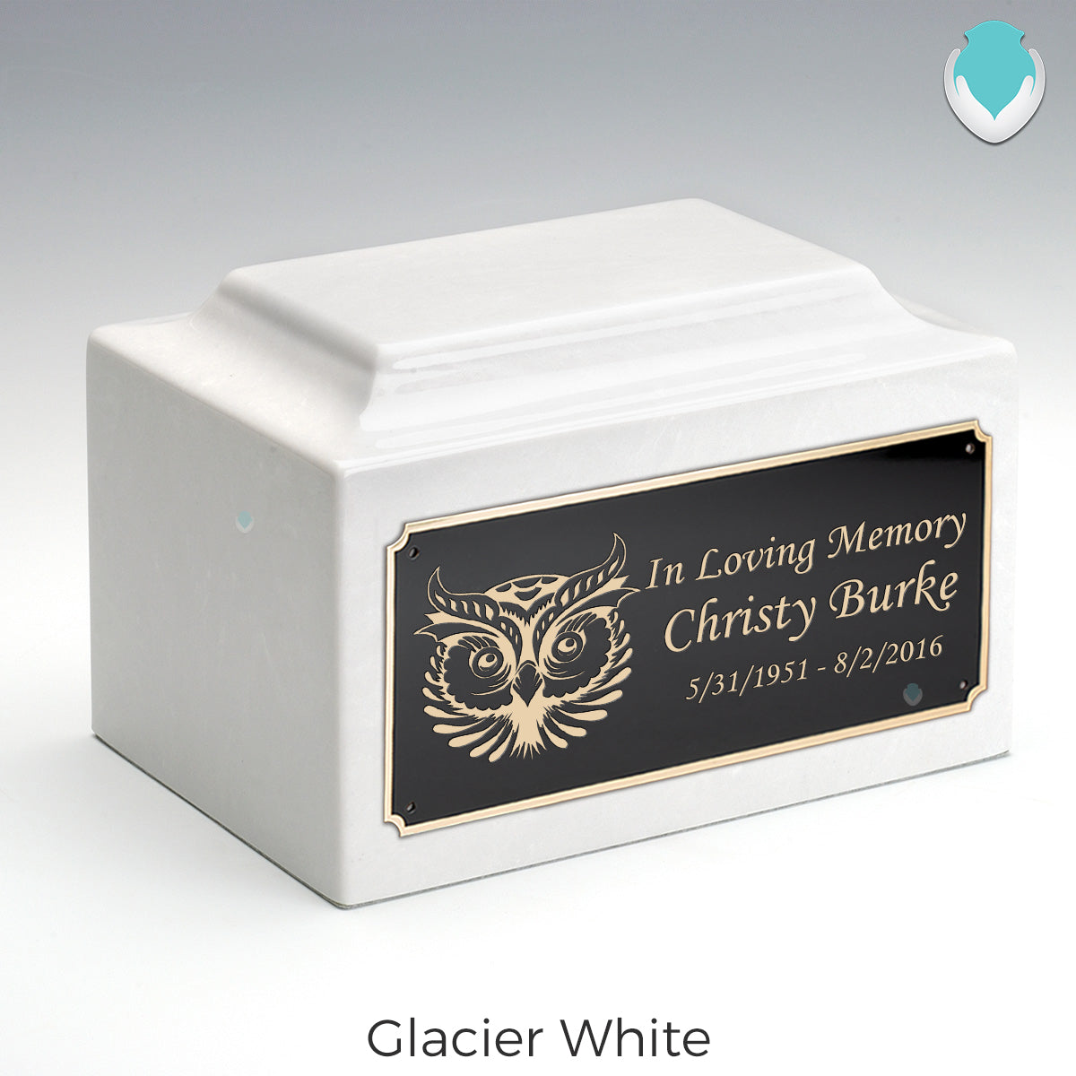 Adult Legacy Owl Cultured Marble Urns by MacKenzie