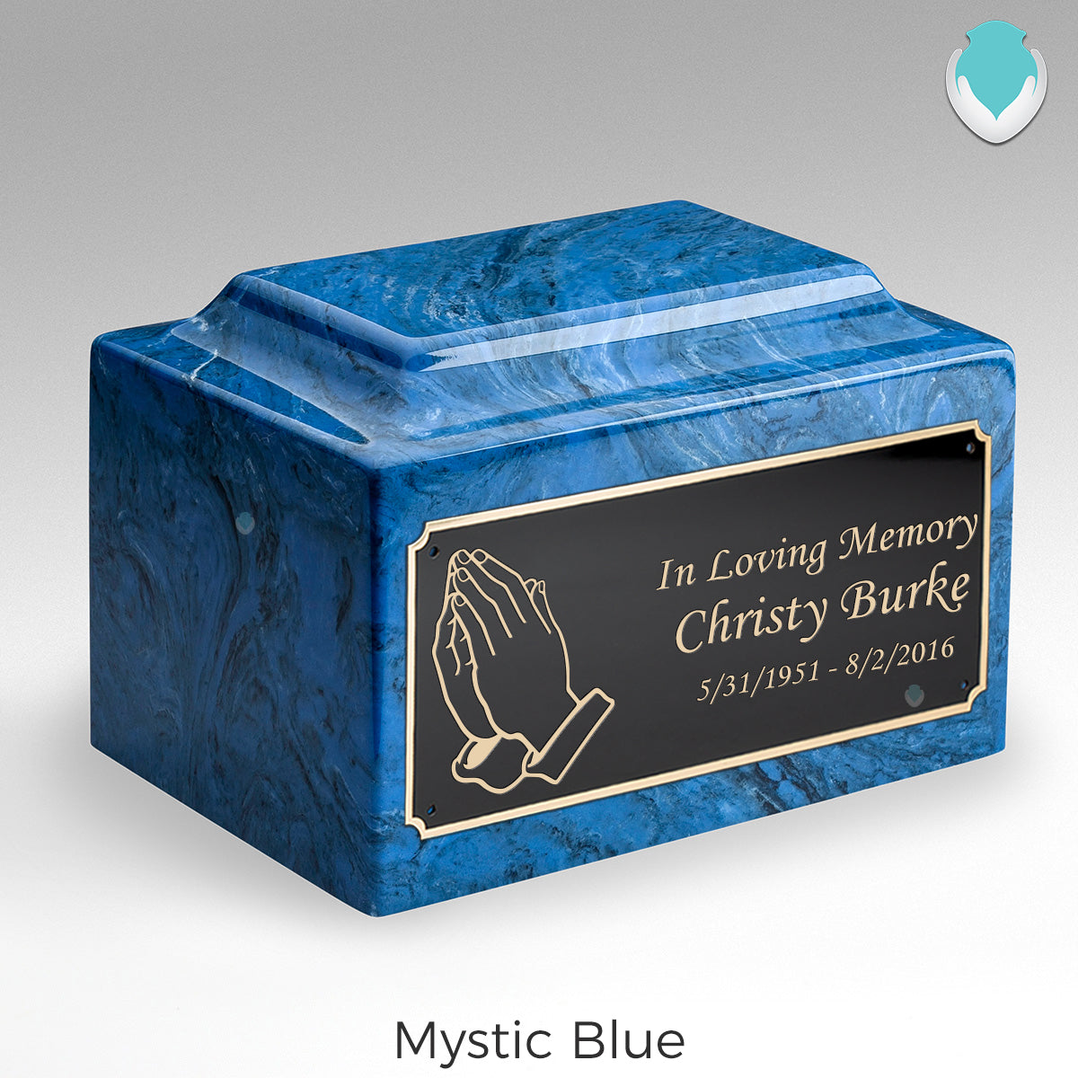 Adult Legacy Praying Hands Cultured Marble Urns by MacKenzie