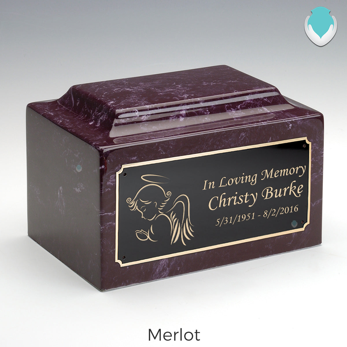 Adult Legacy Angel Cultured Marble Urns by MacKenzie