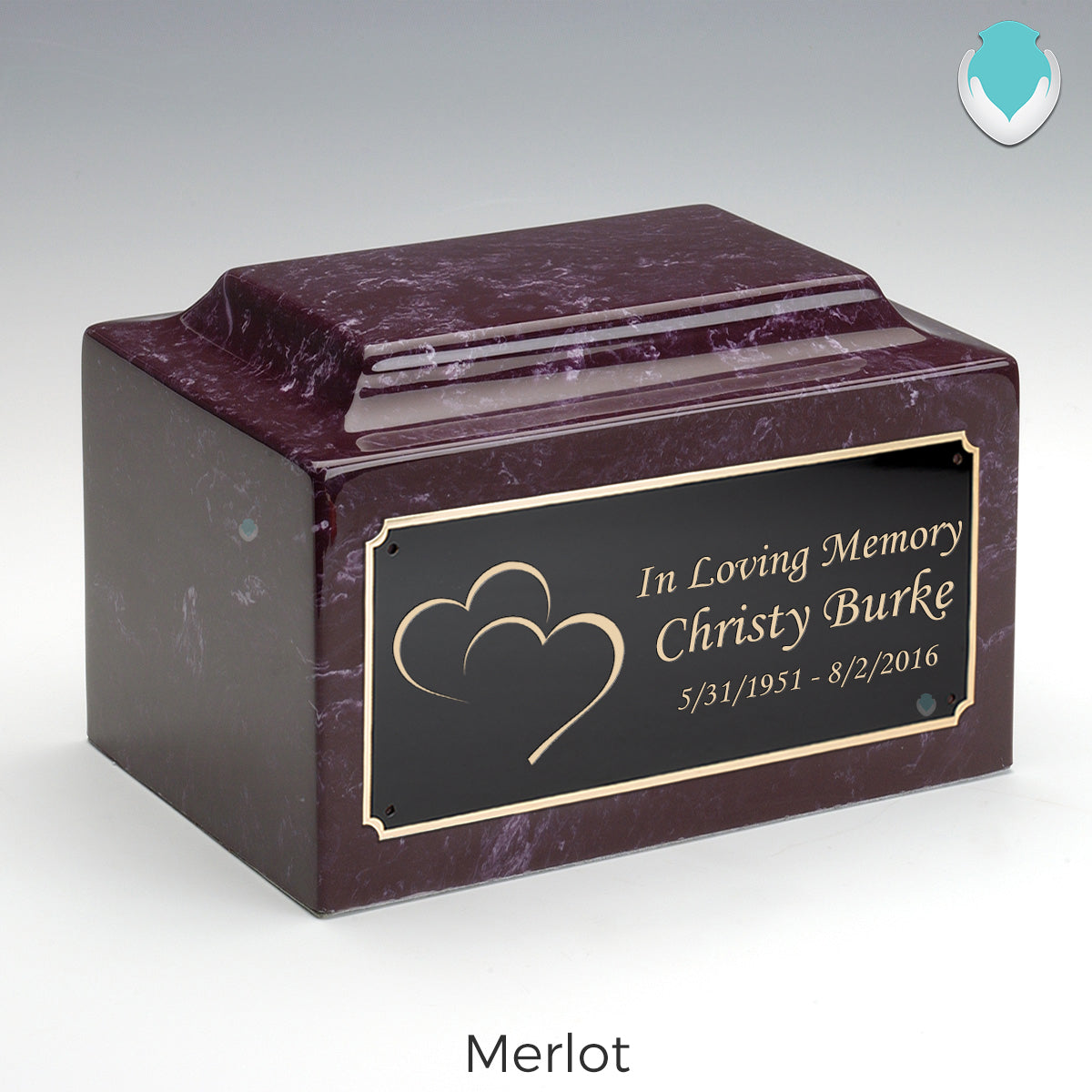 Adult Legacy Hearts Cultured Marble Urns by MacKenzie