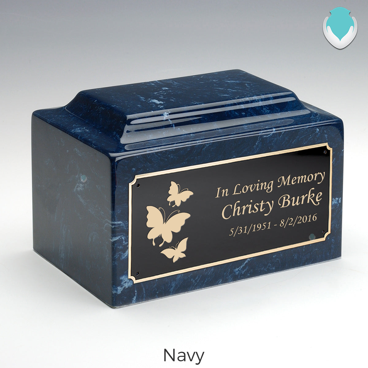 Adult Legacy Butterflies Cultured Marble Urns by MacKenzie