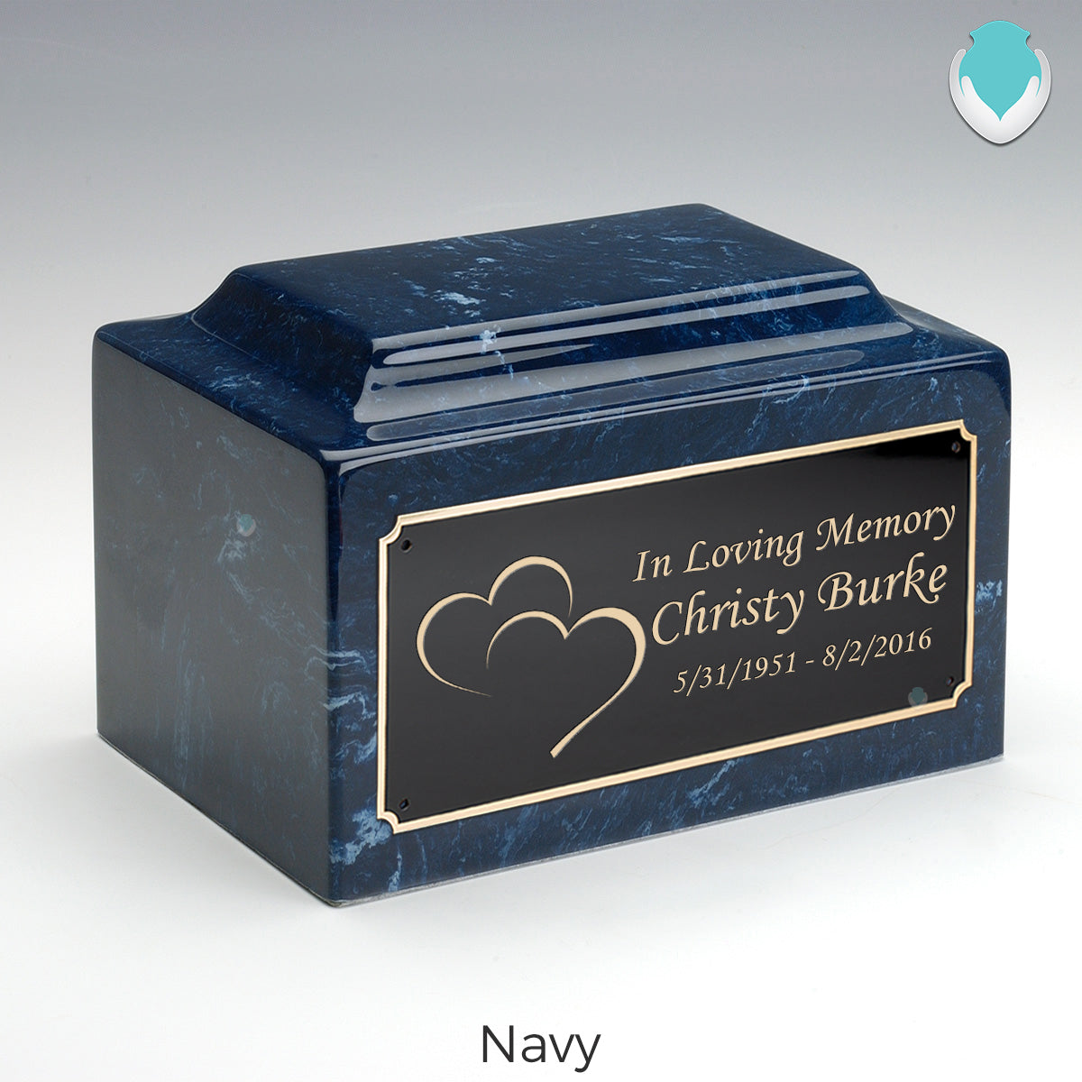 Adult Legacy Hearts Cultured Marble Urns by MacKenzie