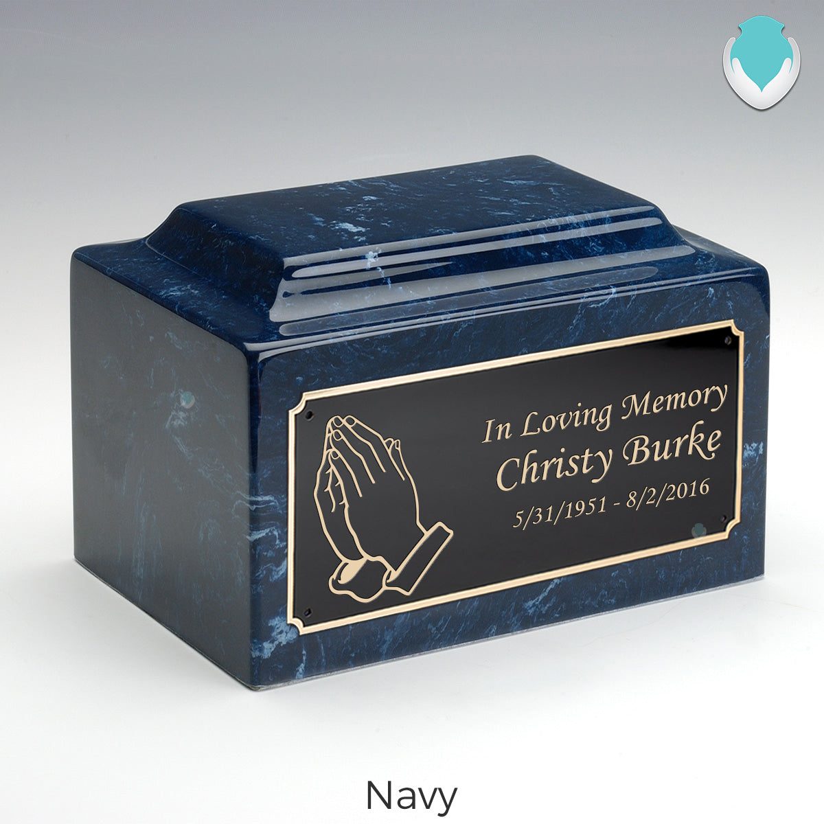 Adult Legacy Praying Hands Cultured Marble Urns by MacKenzie