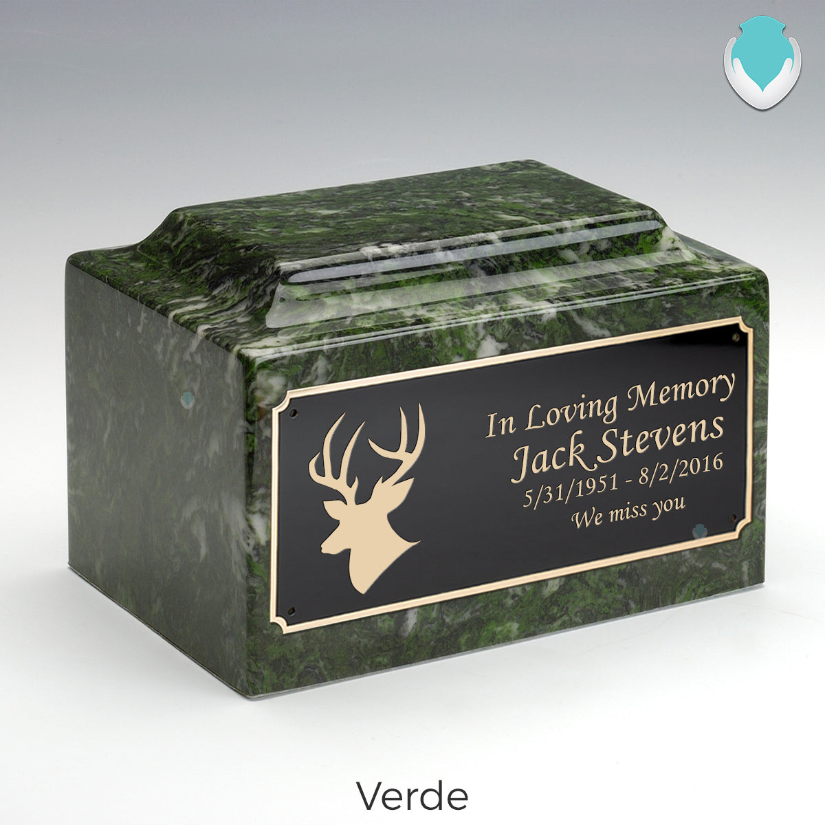 Adult Legacy Deer Cultured Marble Urns by MacKenzie