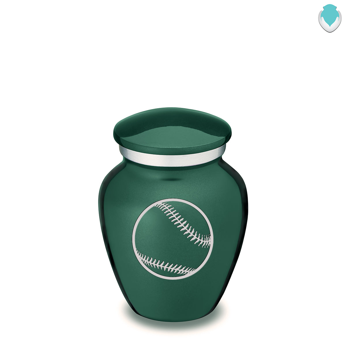 Keepsake Embrace Green Baseball Cremation Urn