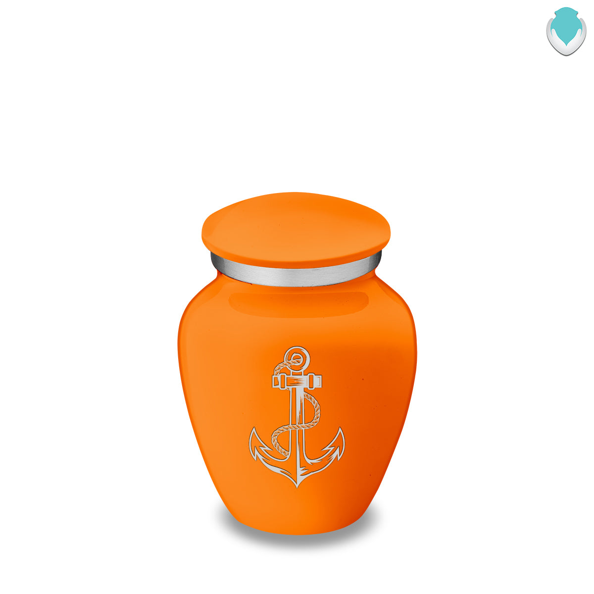 Keepsake Embrace Burnt Orange Anchor Cremation Urn