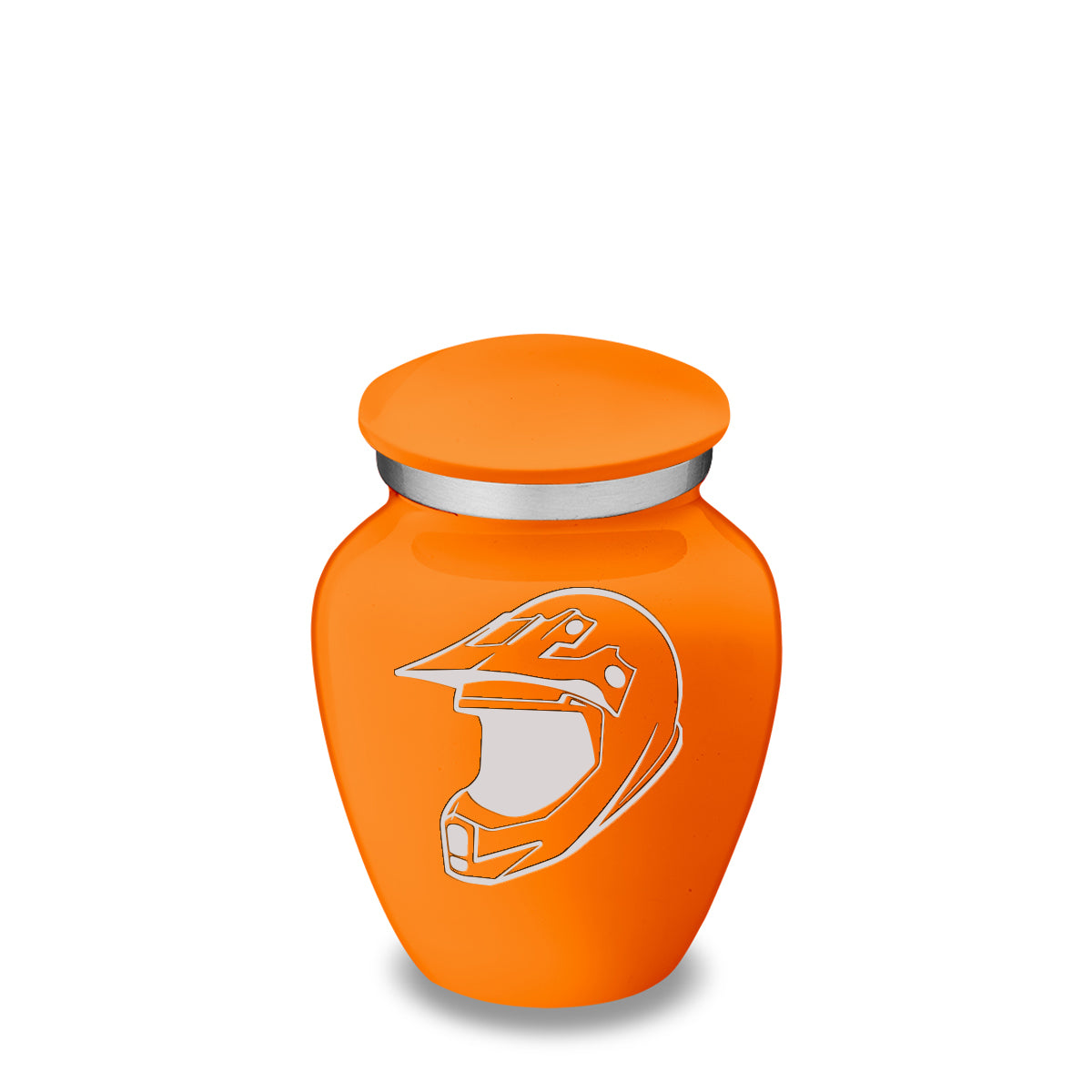 Keepsake Embrace Burnt Orange Dirt Bike Cremation Urn