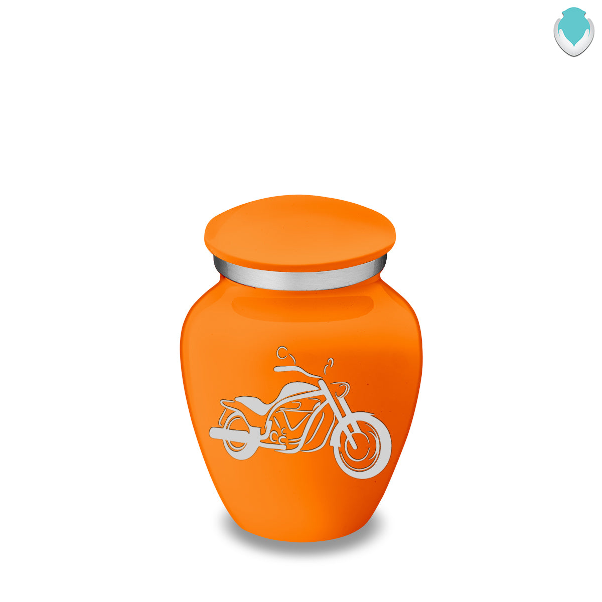 Keepsake Embrace Burnt Orange Motorcycle Cremation Urn