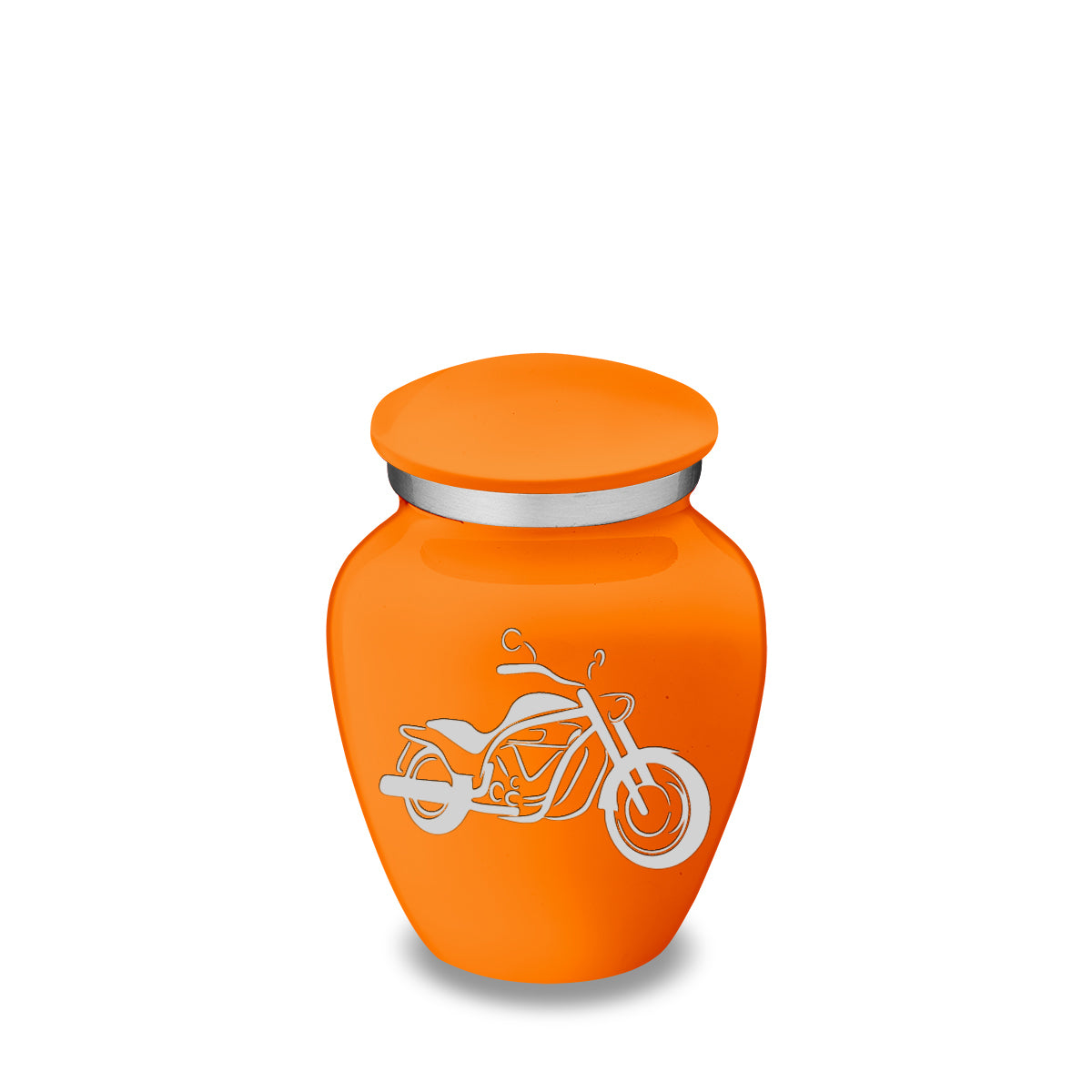 Keepsake Embrace Burnt Orange Motorcycle Cremation Urn