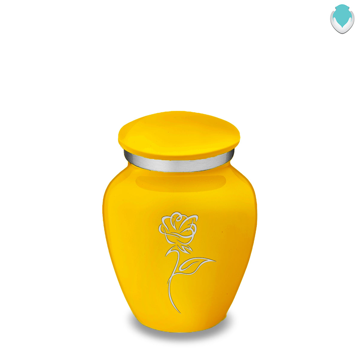 Keepsake Embrace Yellow Rose Cremation Urn