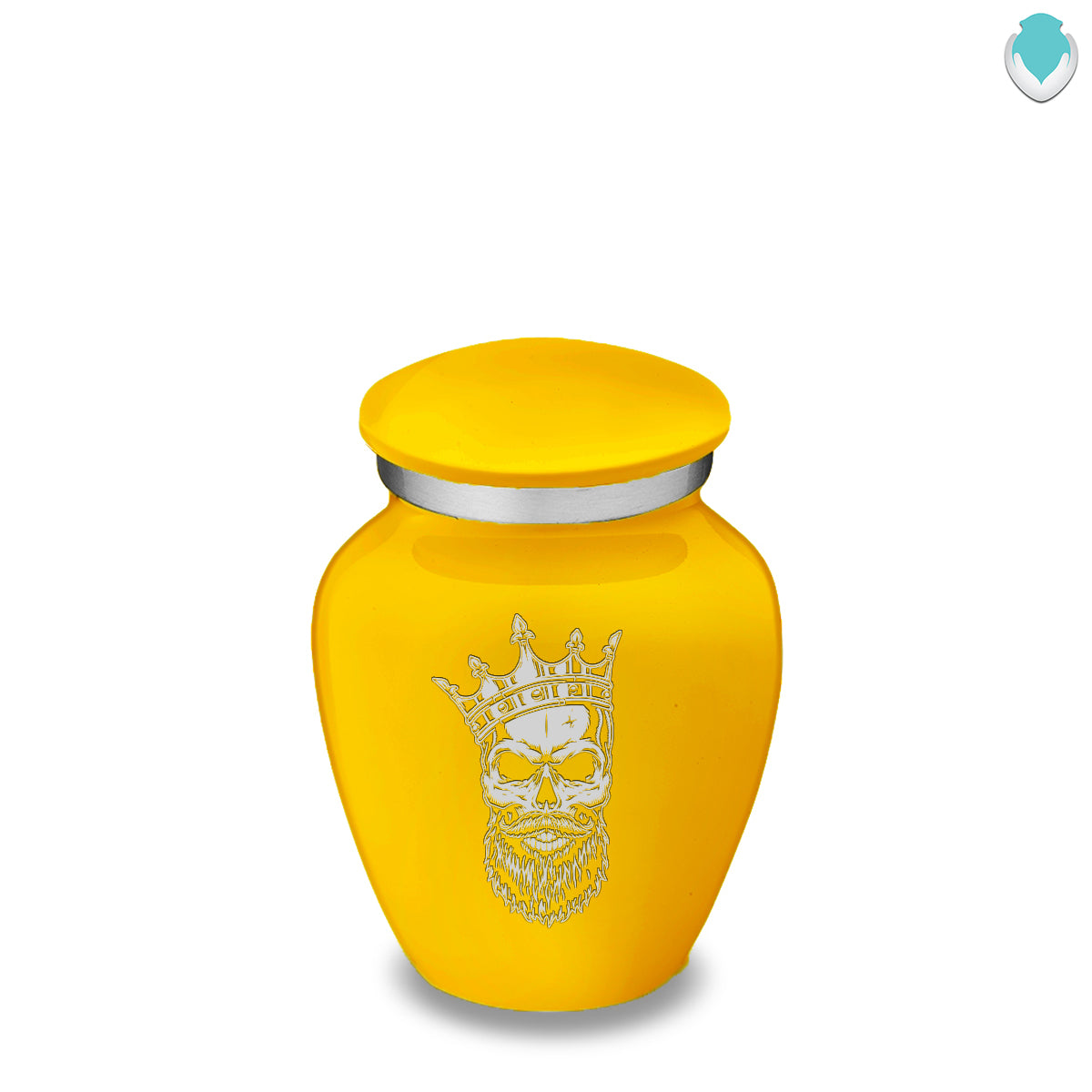 Keepsake Embrace Yellow Skull Cremation Urn