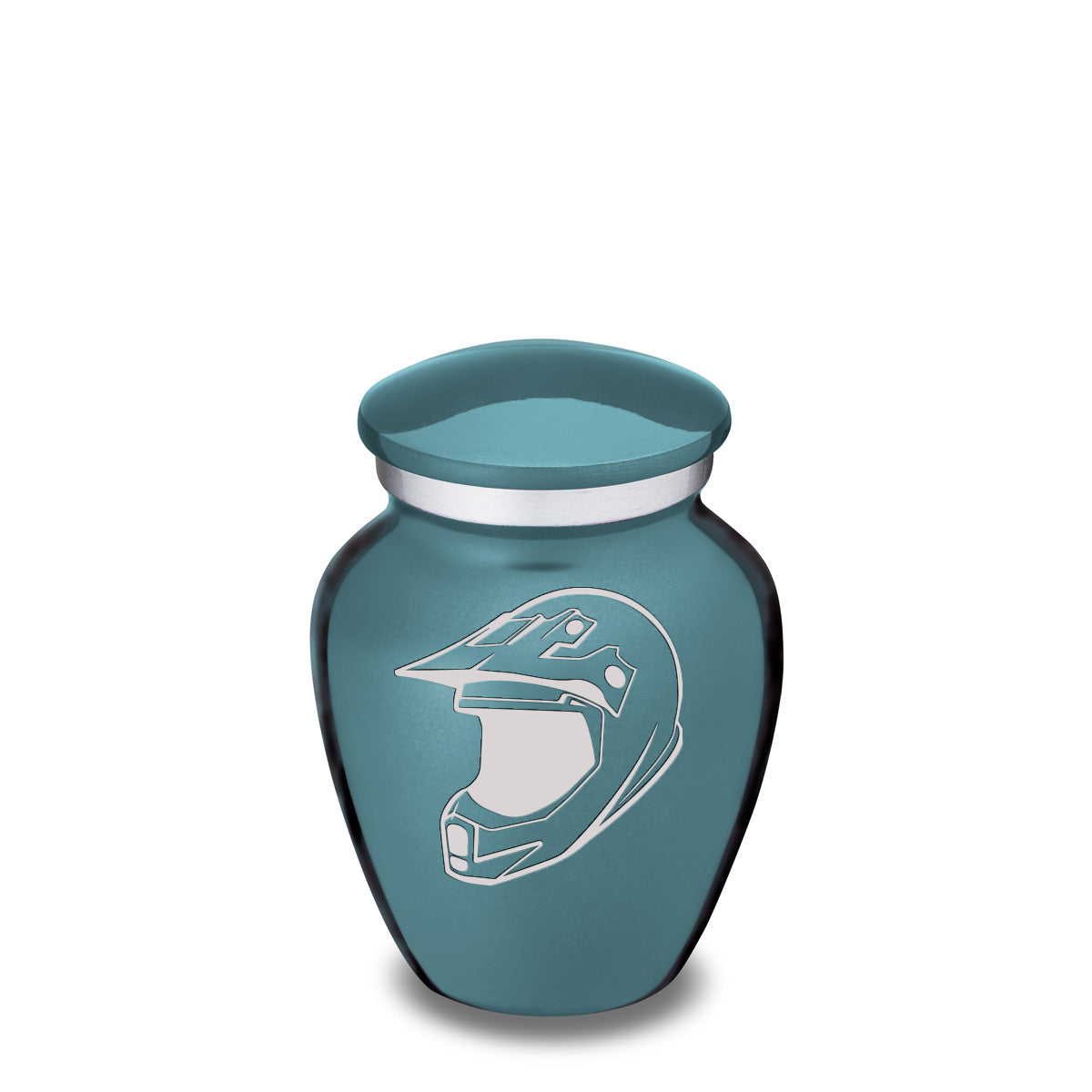 Keepsake Embrace Teal Dirt Bike Cremation Urn
