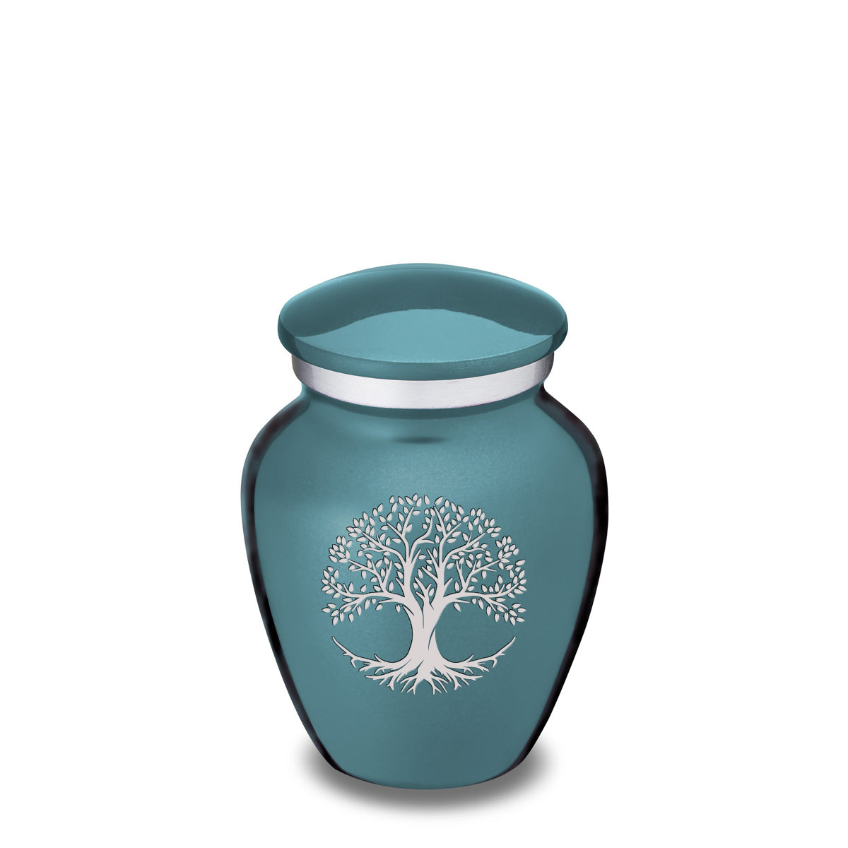Keepsake Embrace Teal Tree of Life Cremation Urn