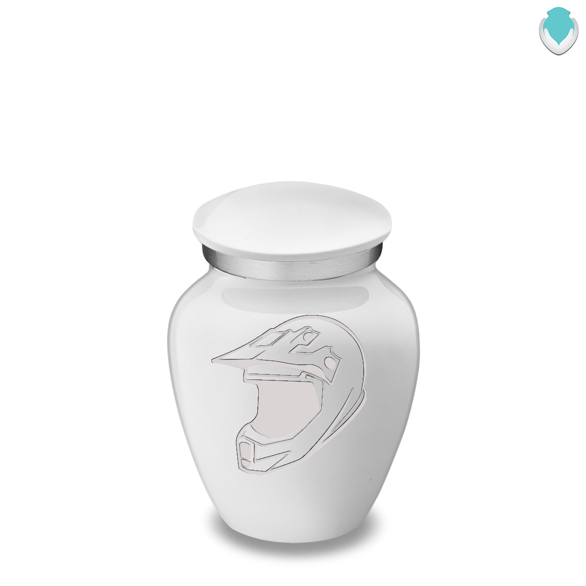 Keepsake Embrace White Dirt Bike Cremation Urn