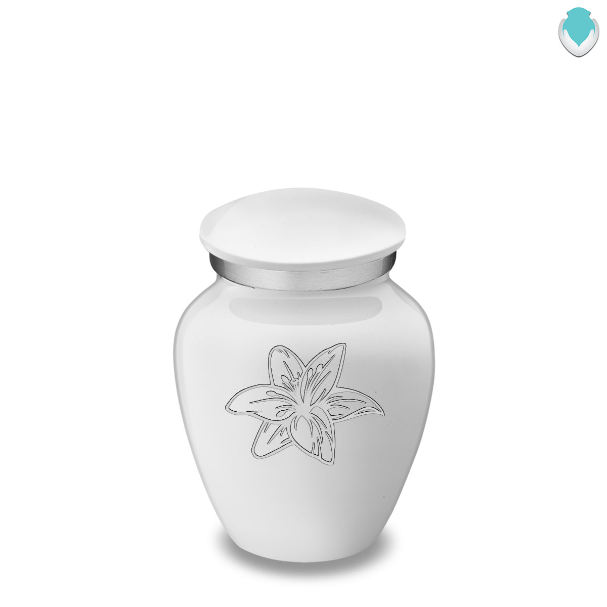 Keepsake Embrace White Lily Cremation Urn