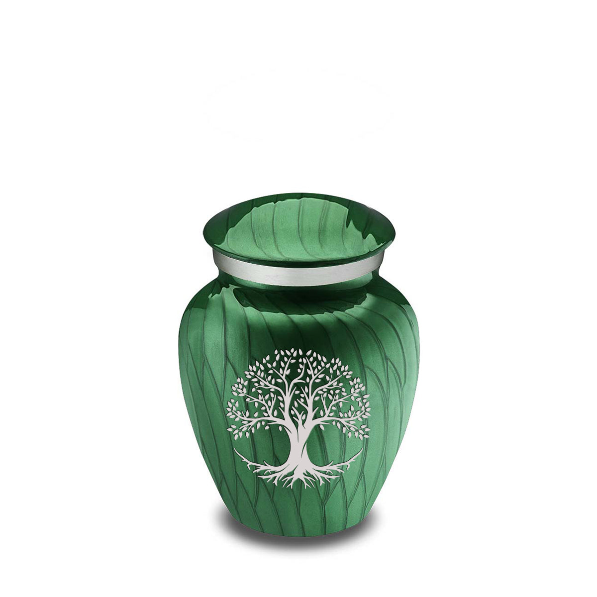 Keepsake Embrace Pearl Green Tree of Life Cremation Urn