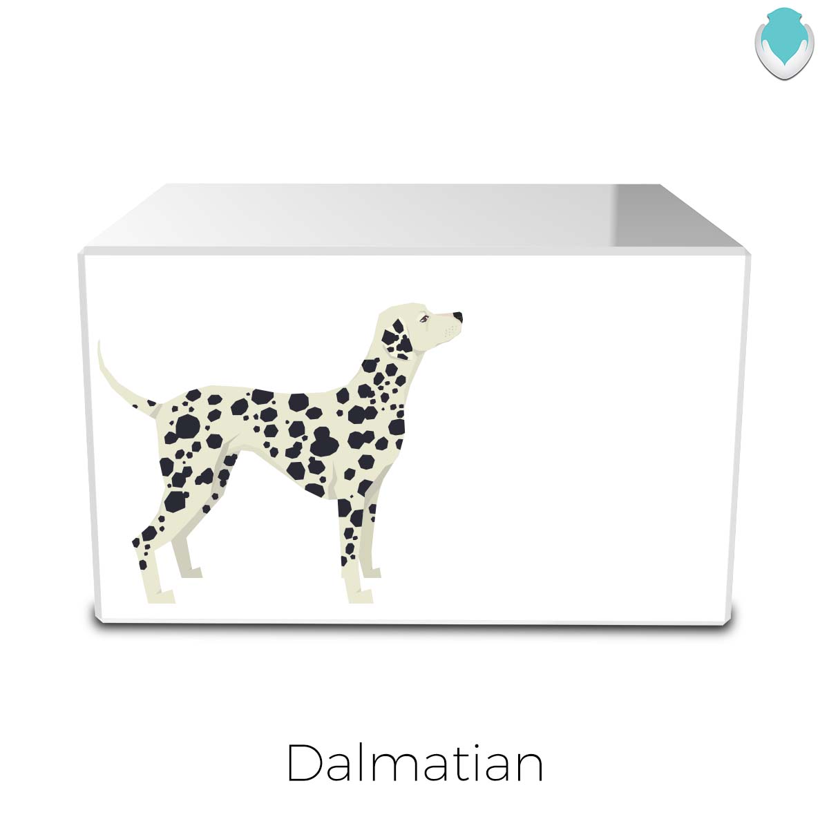 Custom Printed Heritage Dog Breed Wood Box Cremation Urn