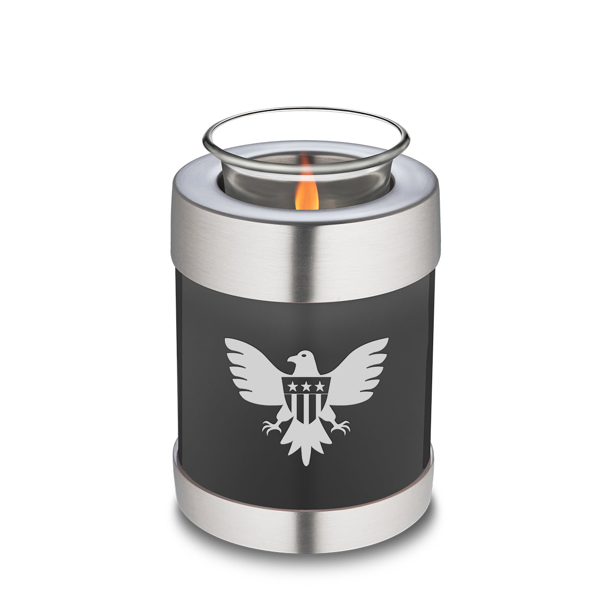 Candle Holder Embrace Charcoal American Glory Cremation Urn
