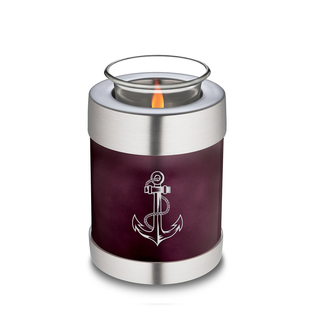 Candle Holder Embrace Cherry Purple Anchor Cremation Urn