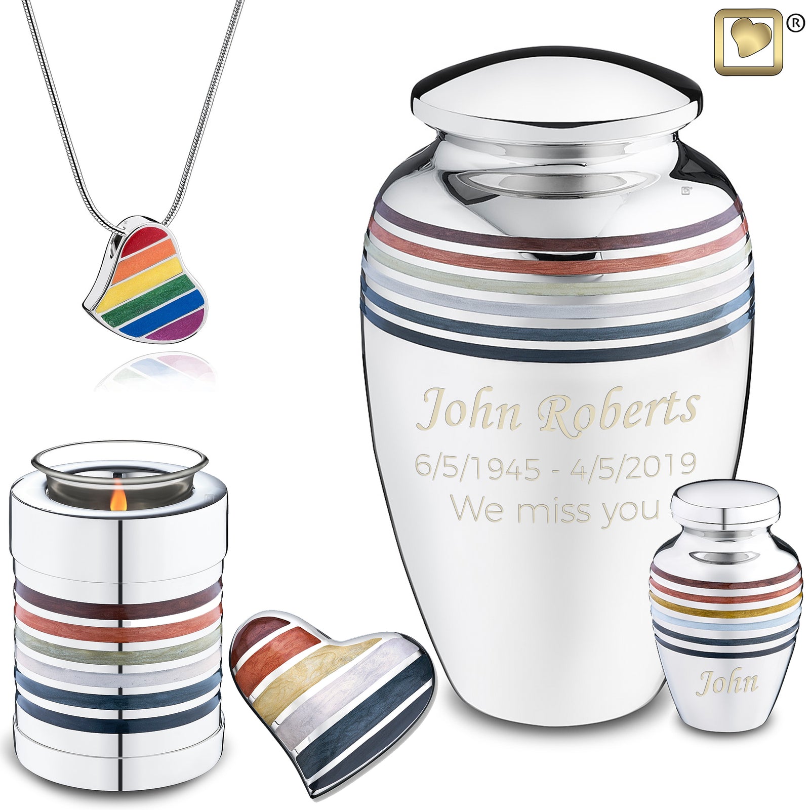 Keepsake Pride Bear Cremation Urn