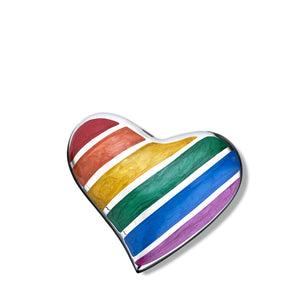Pride Rainbow Heart Keepsake Cremation Urn