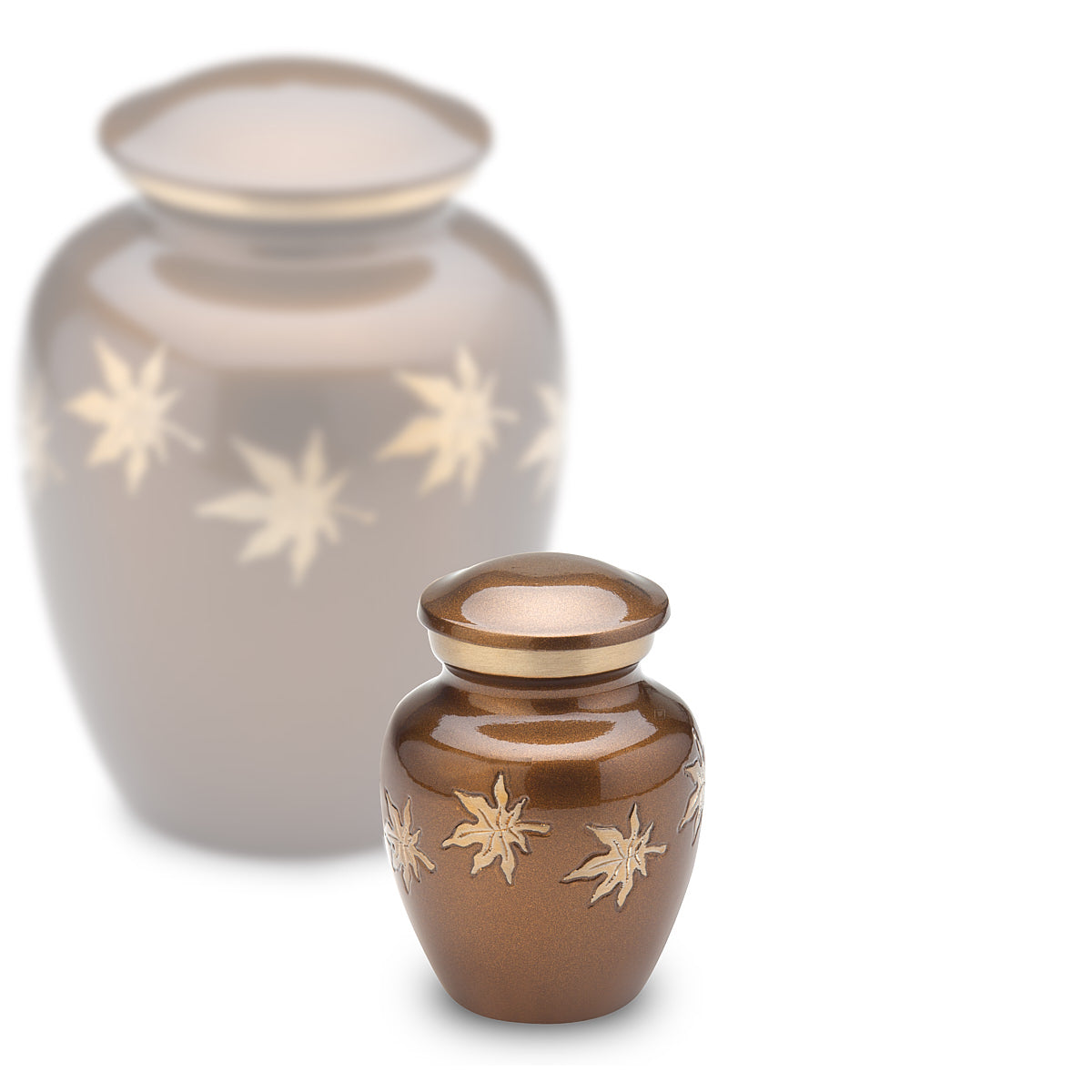 Keepsake Autumn Leaves Cremation Urn