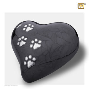 LovePawsª Heart Pearlesecent Midnight Large Pet Cremation Urn