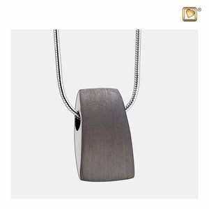 Tributeª Ruthenium Plated Two Tone Sterling Silver Cremation Pendant