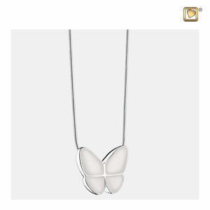 Wings of Hopeª Pearl Butterfly Sterling Silver Cremation Pendant