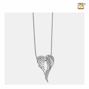 Angel Wings™ Shaped Sterling Silver Cremation Pendant Necklace