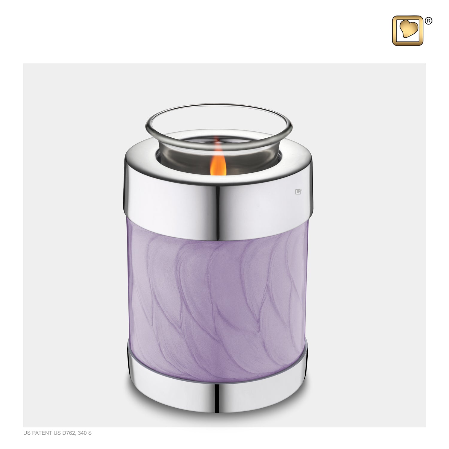 Tealight Portrait Pearl Lavender