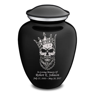 Adult Embrace Black Skull Cremation Urn